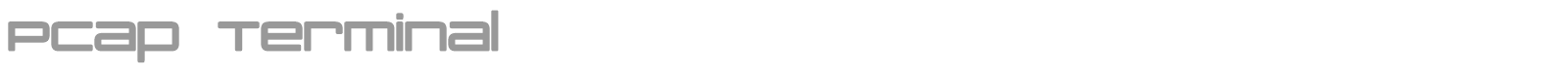 PCap Terminal font preview